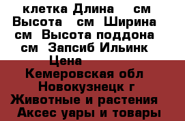 клетка Длина- 70см. Высота-37см. Ширина-47см. Высота поддона-15см. Запсиб Ильинк › Цена ­ 1 600 - Кемеровская обл., Новокузнецк г. Животные и растения » Аксесcуары и товары для животных   . Кемеровская обл.